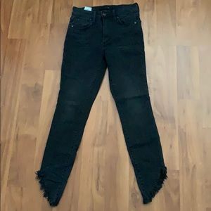 Joe’s grey/black skinny jeans sz 24